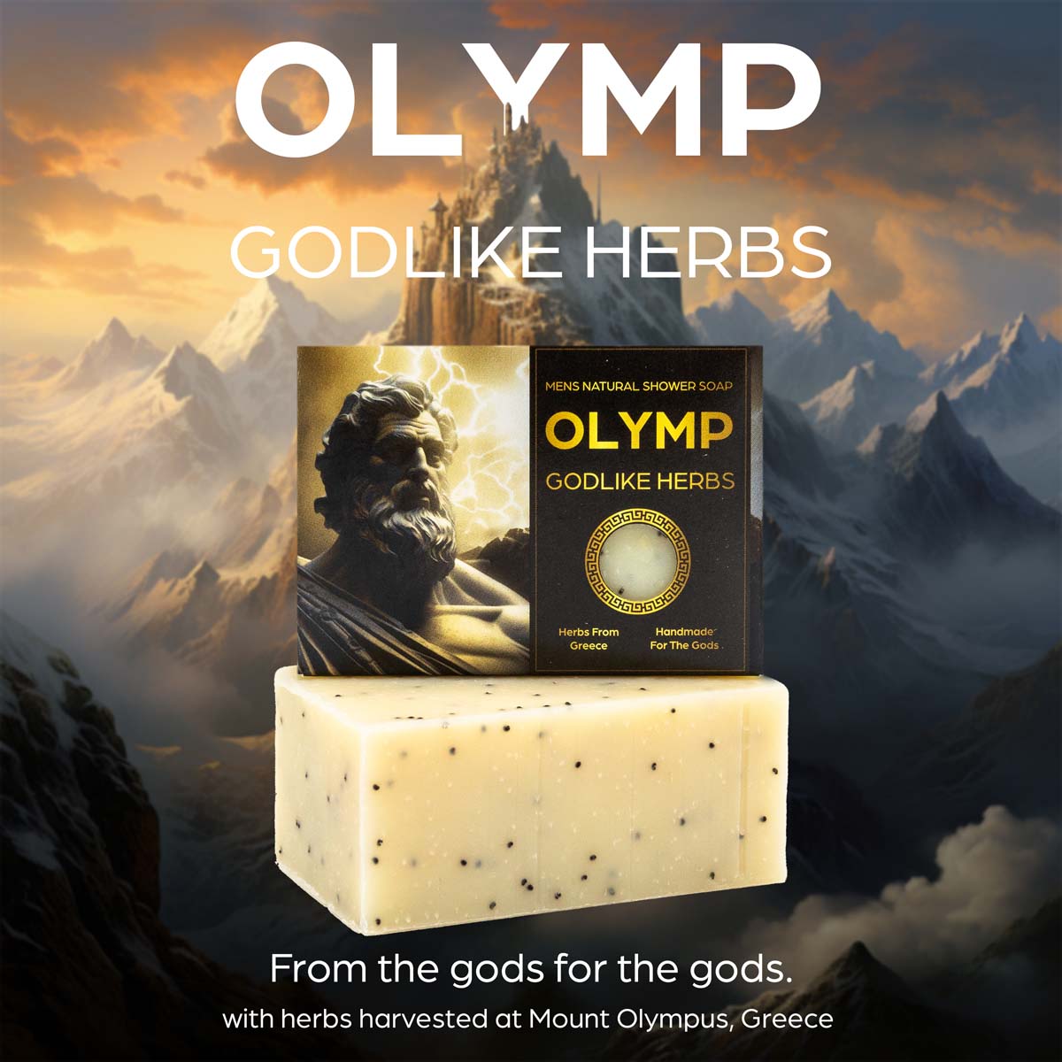 Olymp Godlike Herbs Männer Peeling-Körperpflege Seife