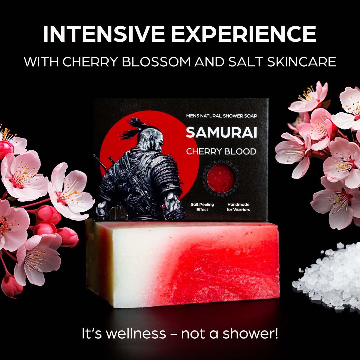Bundle Samurai Cherry Blood Männer Peeling-Körperpflege Seife