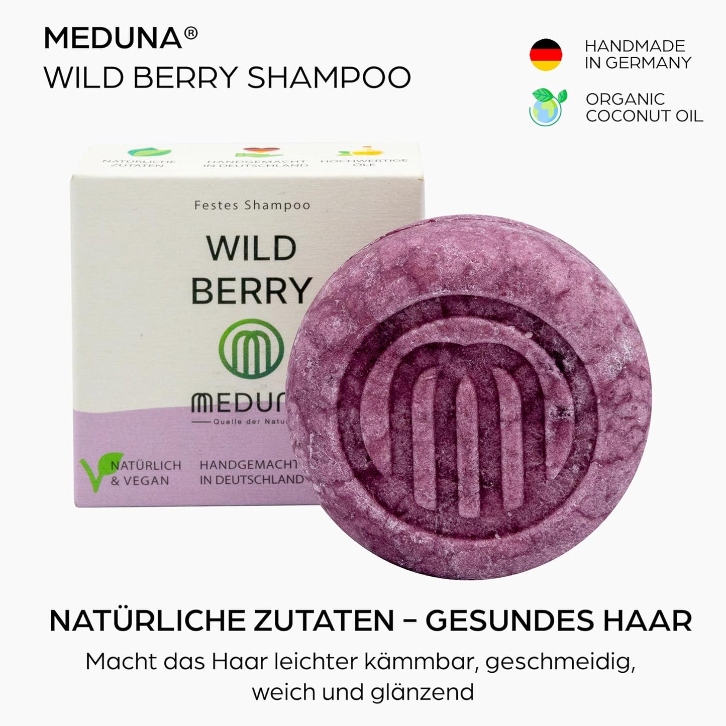 MEDUNA Körperpflege Geschenkset für Frauen Copaiba Öl Feste Shampoos Massage Roller